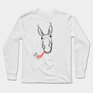 Donkey Likes To Party Long Sleeve T-Shirt